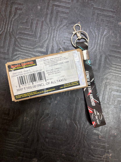 Royal Enfield 1990613 Silver Oil Filler Cap — OEM Machined Cap for Classic / Bullet / Electra UCE