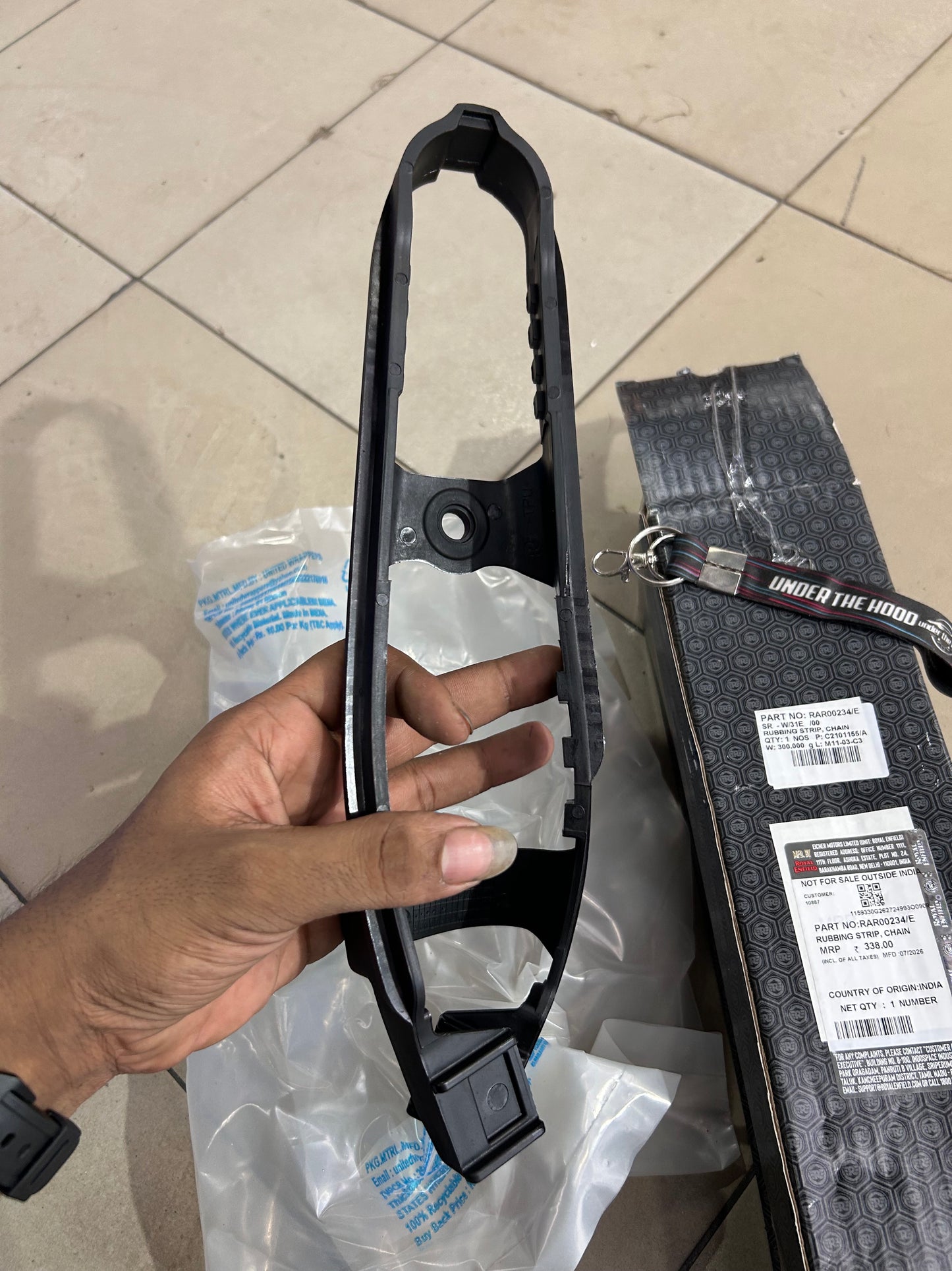 Royal Enfield Himalayan 450 & Guerrilla 450 Chain Rubbing Strip RAR00234/E