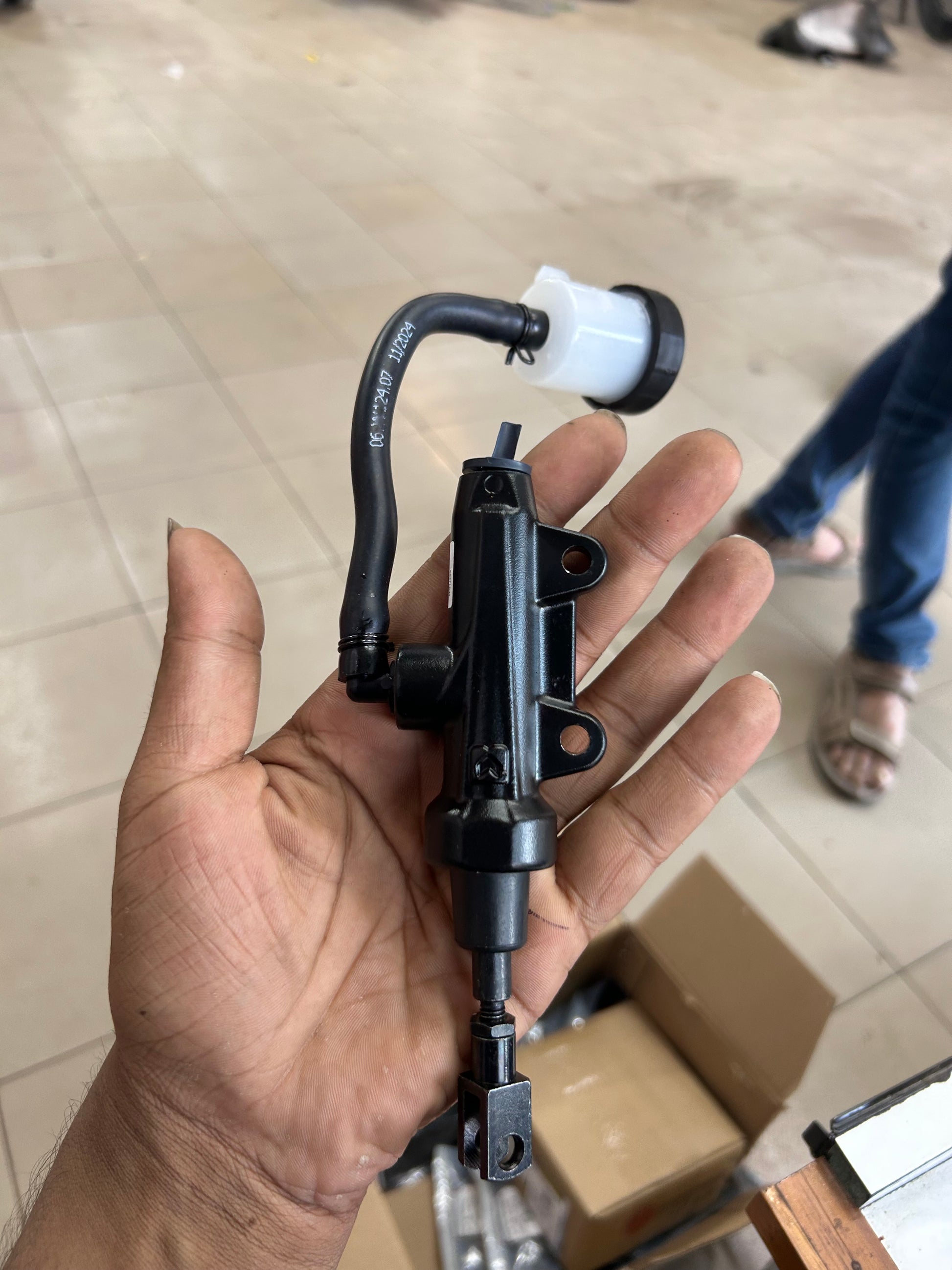 Royal Enfield 148351/B rear brake master cylinder assembly for Interceptor 650 and GT 650