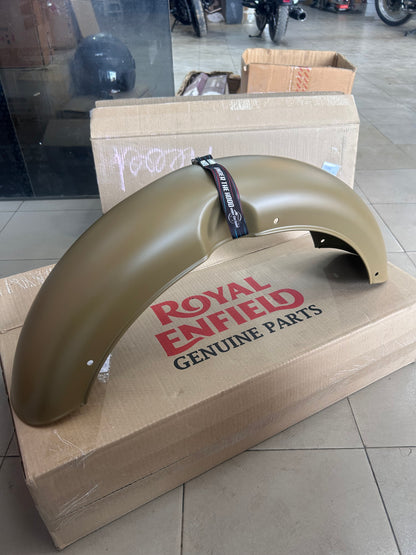 Royal Enfield 873001 Front Mudguard (Desert Storm) | Classic Desert Storm / Classic 500 UCE Fender – Genuine OEM