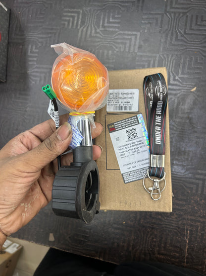 Royal Enfield RAN00035 / RAN00035/B – Trafficator Assembly with Bulb, Front Left (Chrome) for Classic 350 Reborn (J-Series BS6) & New Bullet 350 – Genuine OEM Indicator