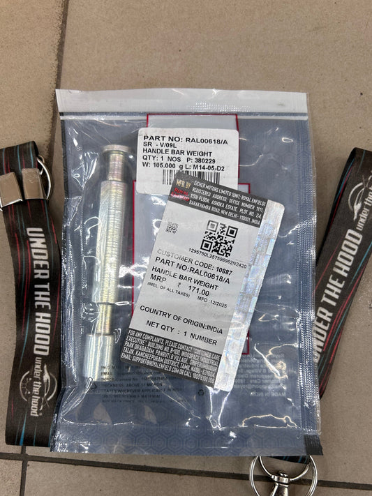 Royal Enfield Handle Bar Weight (Bar-End Vibration Damper) – Continental GT 650 (BS6 – RAL00618/A)