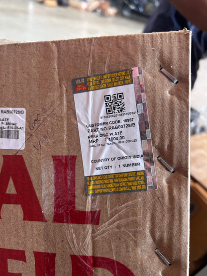 Royal Enfield RAB00728 – Rear Brake Disc Plate for Hunter 350 (Genuine Part)