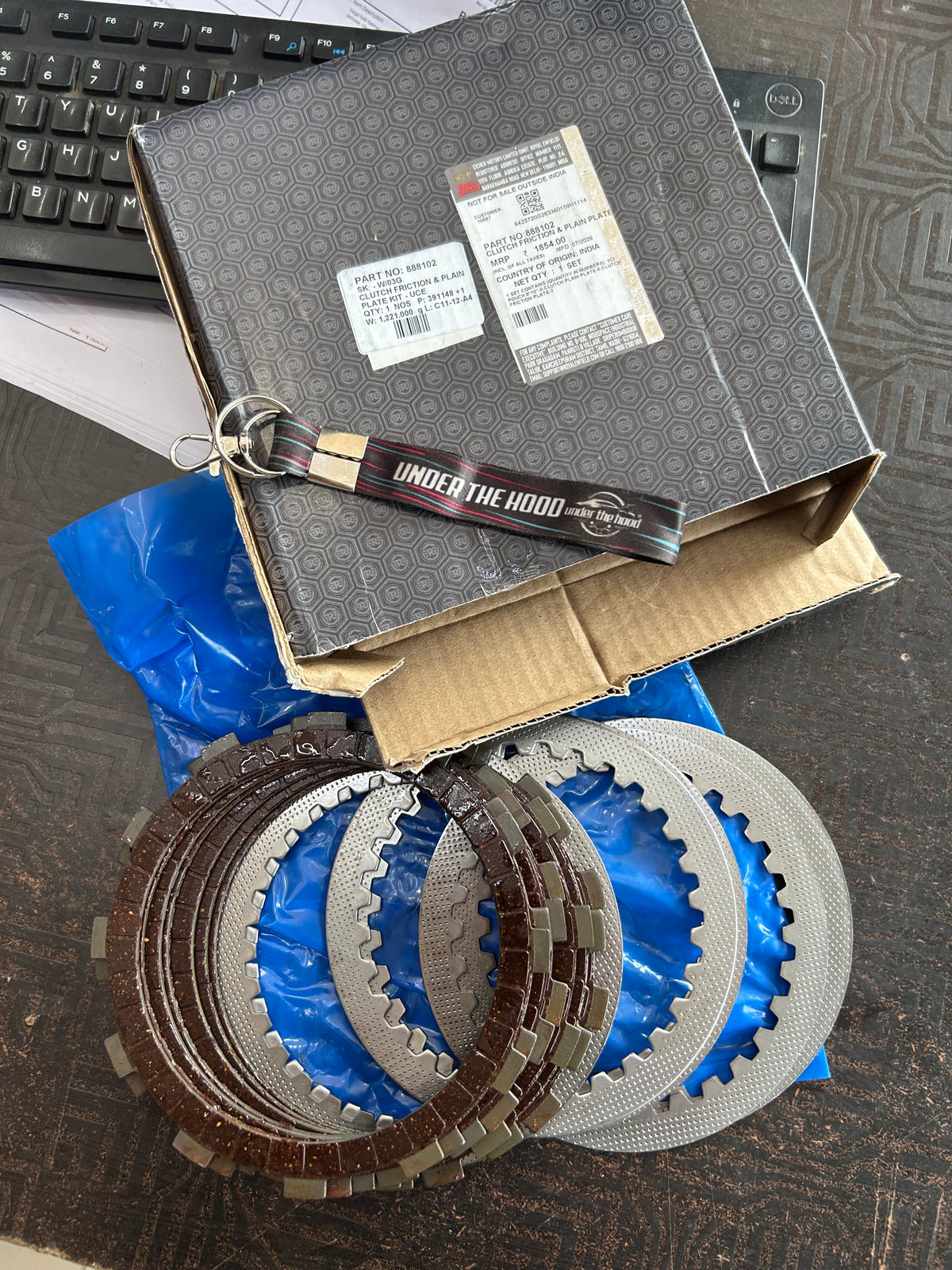 Royal Enfield UCE 500 & Continental GT 535 Clutch Friction and Plain Plate Kit – 888102
