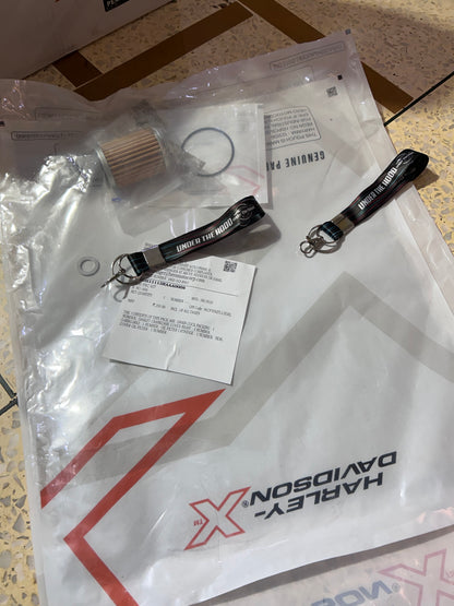 Harley-Davidson X440 / Hero Mavrick 440 Complete Oil Change Kit – Genuine 15W50 MA2 Engine Oil (2.3L) + Hero Oil Filter & Gasket Kit KHDH11113RAAA000S (15410ACA001S)