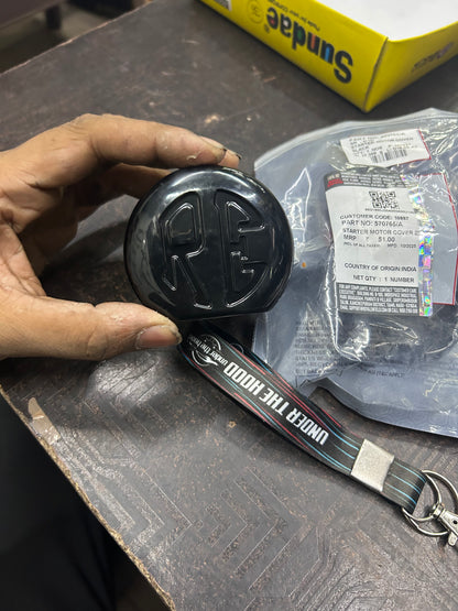 570765/A – Starter Motor Cover (Black) for Classic 350 (UCE) & Thunderbird 350/350X (UCE) – Genuine Royal Enfield