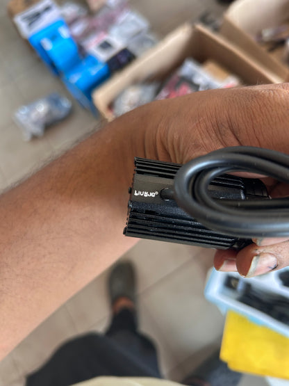 HJG Mini Drive Fog Light with Red Devil DRL & Flasher – Compact White/Yellow Projector | Universal Fit for Bikes, Scooters & Cars (Set of 2)