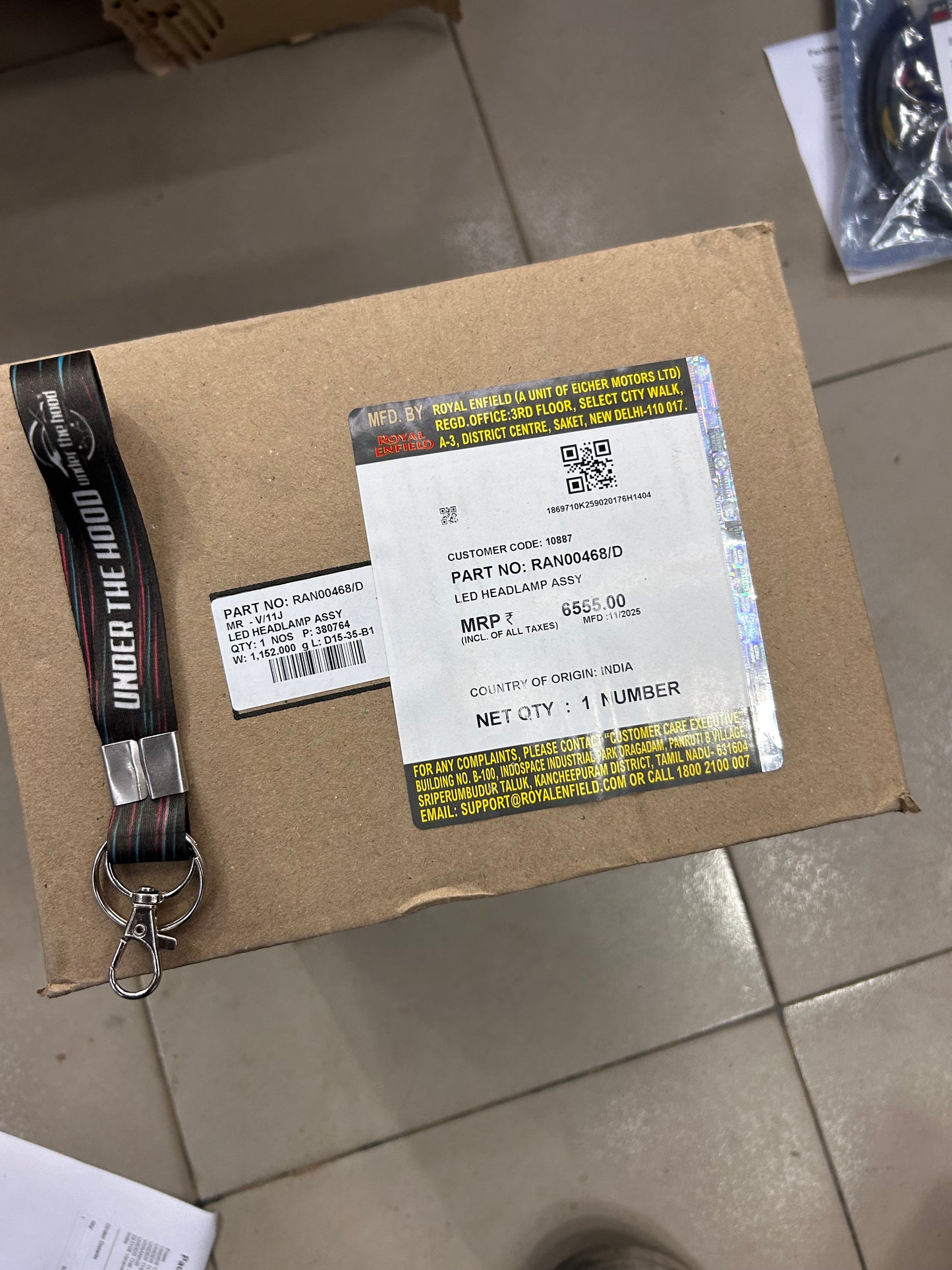 Royal Enfield RAN00468/D – LED Headlamp Assembly for Super Meteor 650 (OEM) – Retrofit Upgrade for Interceptor 650 & Continental GT 650