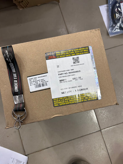 Royal Enfield RAN00468/D – LED Headlamp Assembly for Super Meteor 650 (OEM) – Retrofit Upgrade for Interceptor 650 & Continental GT 650