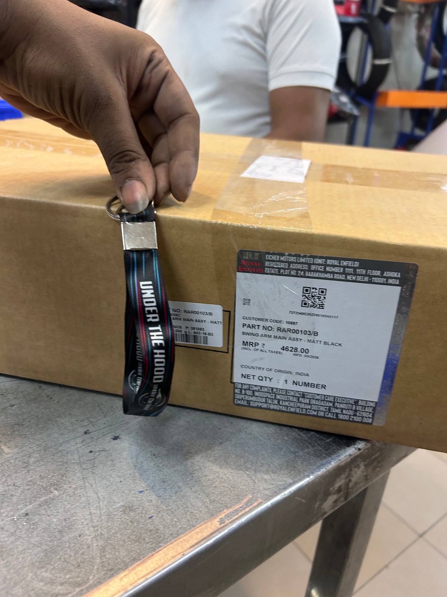 Swing Arm Main Assembly (Rear Swingarm) – Matte Black for Royal Enfield 350 Platform (Verify by VIN/Photo) – RAR00103/B