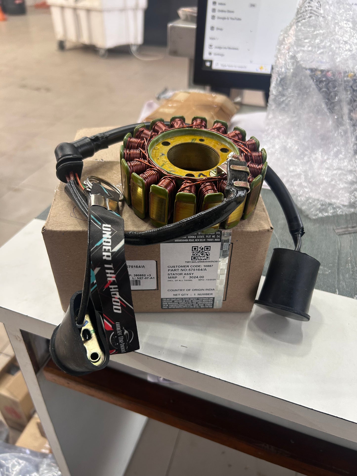 Royal Enfield Stator Assembly (575164/A) – OEM Generator for Interceptor 650, Continental GT 650 & Bear 650