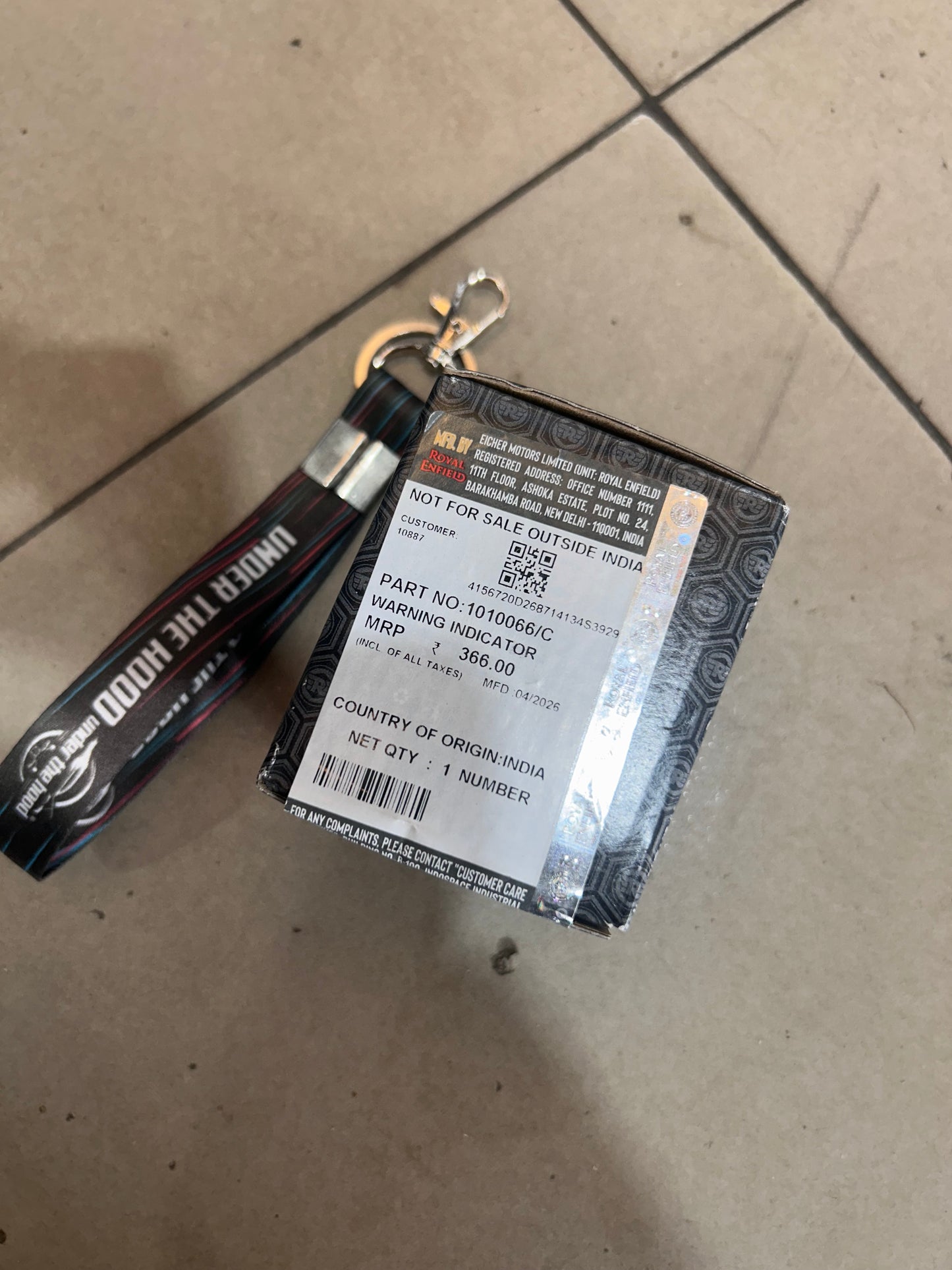 Royal Enfield 1010066/C – Warning Indicator (Dash/Speedometer Warning Lamp) for Classic 500 Euro 4 & 350 BS6 UCE  | Genuine OEM