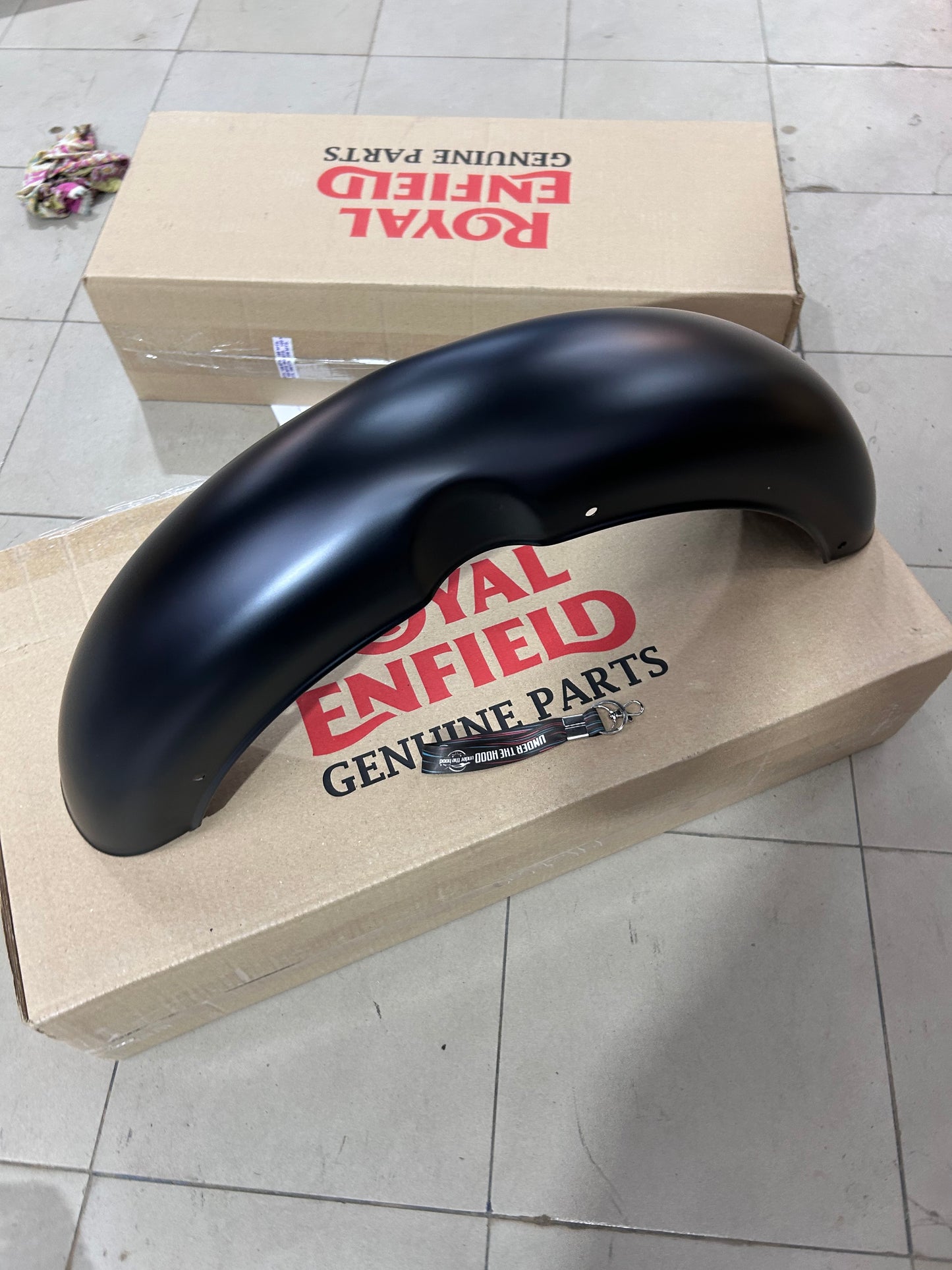 Royal Enfield Front Mudguard Stealth Black for Classic 350 BS6 UCE – RAH00325/A