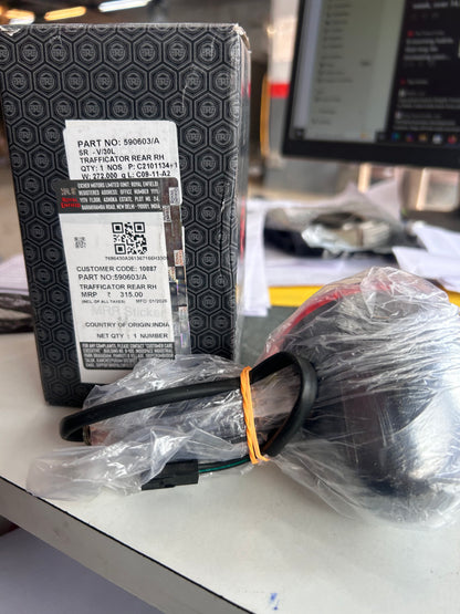 Trafficator / Turn Indicator Assembly (Front/Rear, LH/RH) for Classic 500 EFI UCE – 590601/A, 590602/A, 590603/A, 590604/A (Select Side)