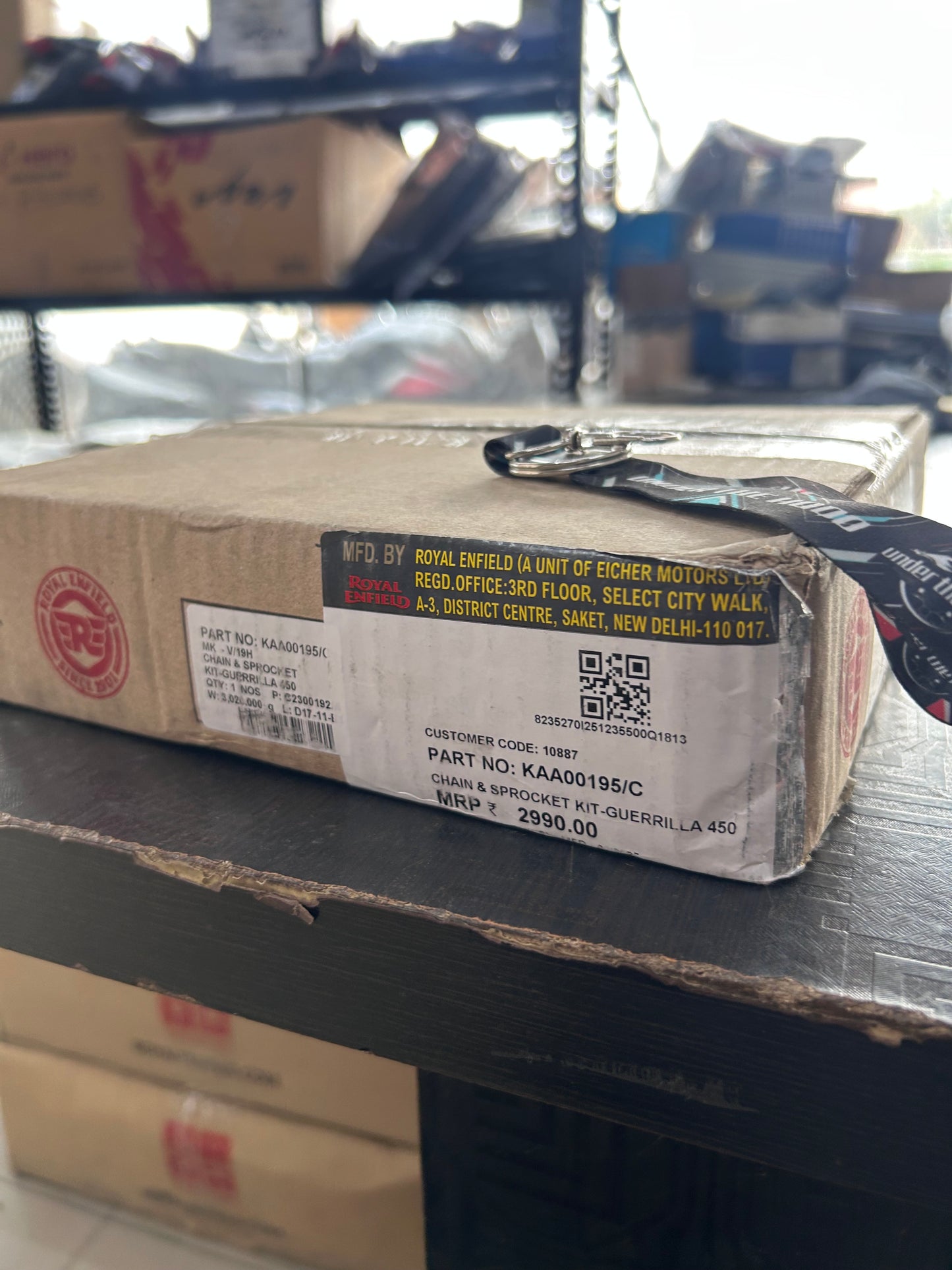 Royal Enfield Chain & Sprocket Kit – Guerrilla 450 (Sherpa-450) — KAA00195/C | Genuine OE