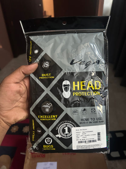 VEGA Balaclava Head Protection | Universal Face Mask for Bikers, Riders & Outdoor Use