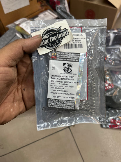 Royal Enfield RAN00204 - Coil Spring, Aiming Screw For ALL NEW CLASSIC 350 & New Bullet 350 - Headlamp Aiming Hardware (OEM Micro-Part)