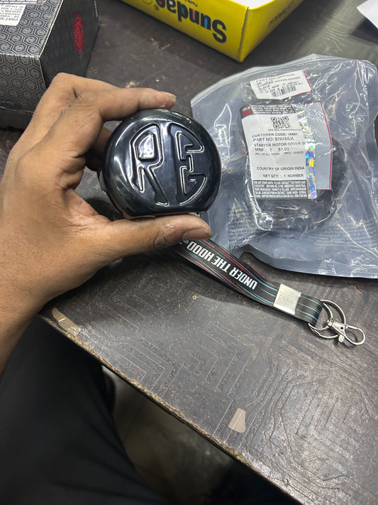 570765/A – Starter Motor Cover (Black) for Classic 350 (UCE) & Thunderbird 350/350X (UCE) – Genuine Royal Enfield