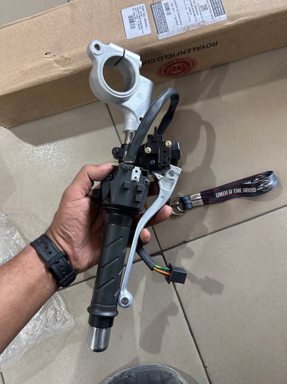 Royal Enfield Continental GT 535 Left Clip-On Handlebar Assembly with Switchgear & Clutch Lever – 585029/H