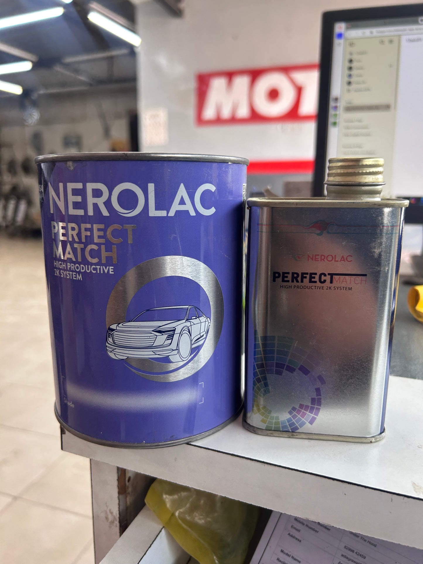 Nerolac Perfect Match PM 301 PU Matt Clear Coat – 1 Litre (Base 750ml + Hardener 250ml) | Premium Automotive Finish