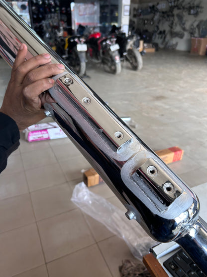 SILMEN LONG PUNJAB SILENCER CHROME FOR ALL ROYAL ENFIELD