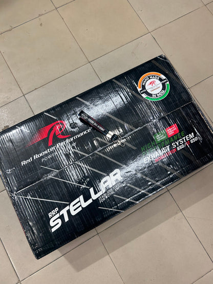 Red Rooster Black Matte Exhaust for Royal Enfield Interceptor 650 & Continental GT 650 – Stellar Edition