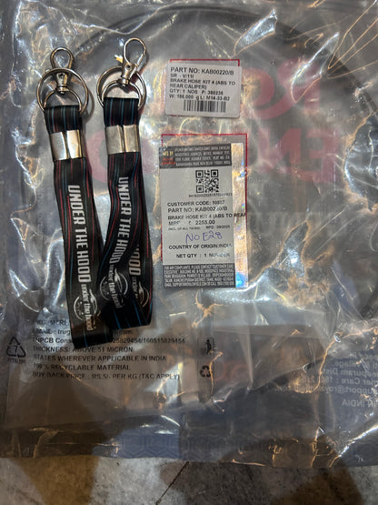 Royal Enfield KAB00220/B – Brake Hose Kit 4 (ABS to Rear Caliper) for Classic 350 Reborn (J-Series), Meteor 350 & New Bullet 350