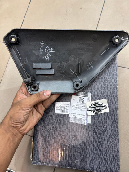 Royal Enfield RAV01742/A - Side Panel RH with Decal - SILVER WITH CYAN for Scram 440 - OEM