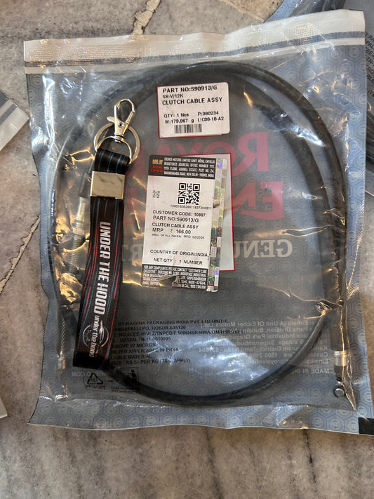 Royal Enfield 590913 Clutch Cable Assembly – Bullet 350 ES BS4 & Classic 350 BS6 (UCE) – Genuine OE