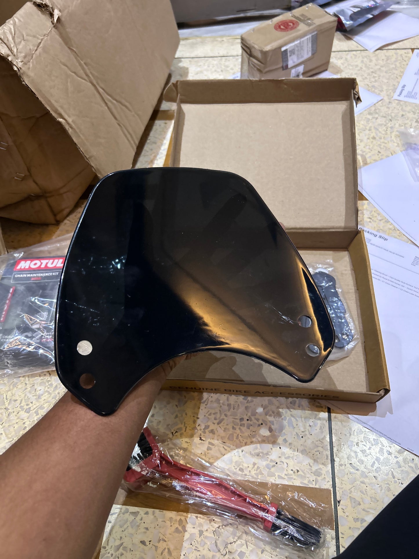 Smoke Visor with Bracket for Royal Enfield Hunter 350 – Stylish Wind Deflector