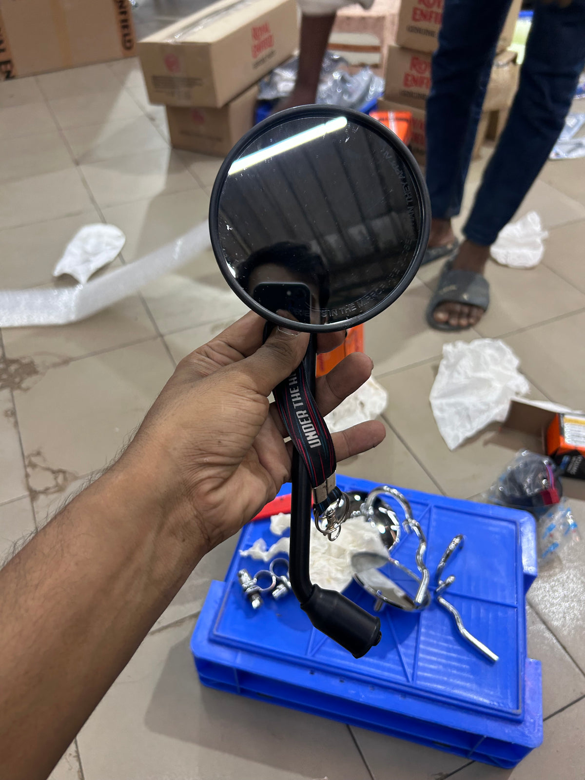 Royal Enfield Hunter 350 / Meteor 350 / Classic 350 Reborn / Shotgun 650 Black Rear View Mirror – Autobird | LH, RH or Pair