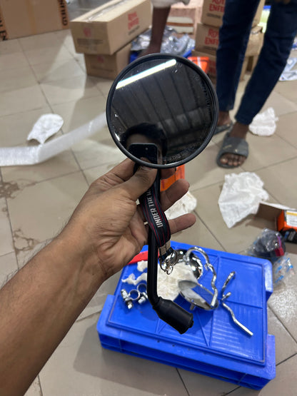 Royal Enfield Hunter 350 / Meteor 350 / Classic 350 Reborn / Shotgun 650 Black Rear View Mirror – Autobird | LH, RH or Pair
