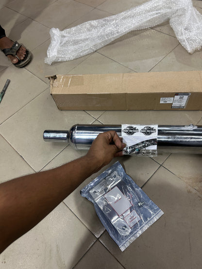 Genuine Royal Enfield Silencer Assembly – Classic 350 UCE (BS3/BS4) – Part No. 472046