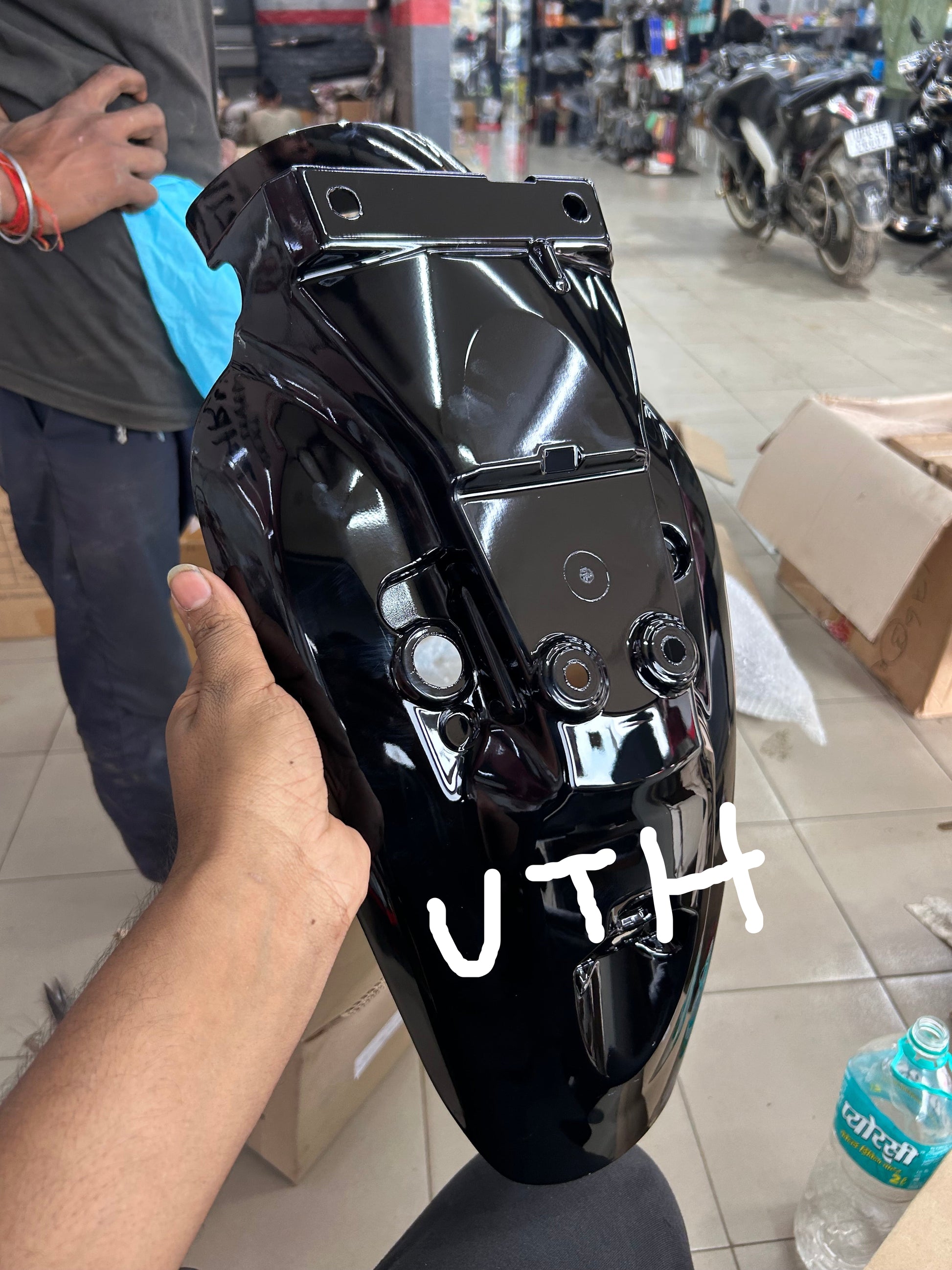 Royal Enfield RAQ00681/A Rear Mudguard Painted Black – Hunter 350 (All Variants)