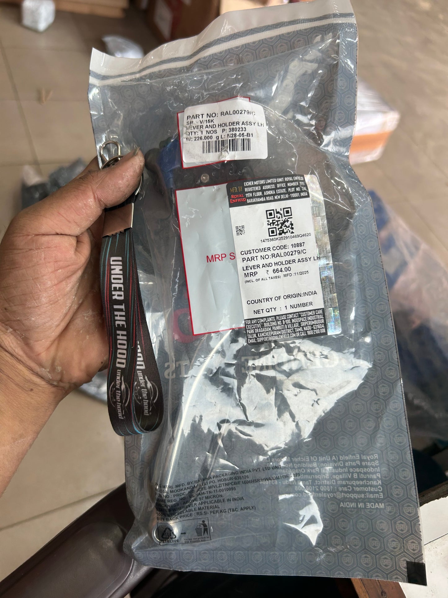 Royal Enfield RAL00279 / RAL00279/C – Genuine Clutch Lever & Holder Assembly LH for Himalayan 411 & Scram 411