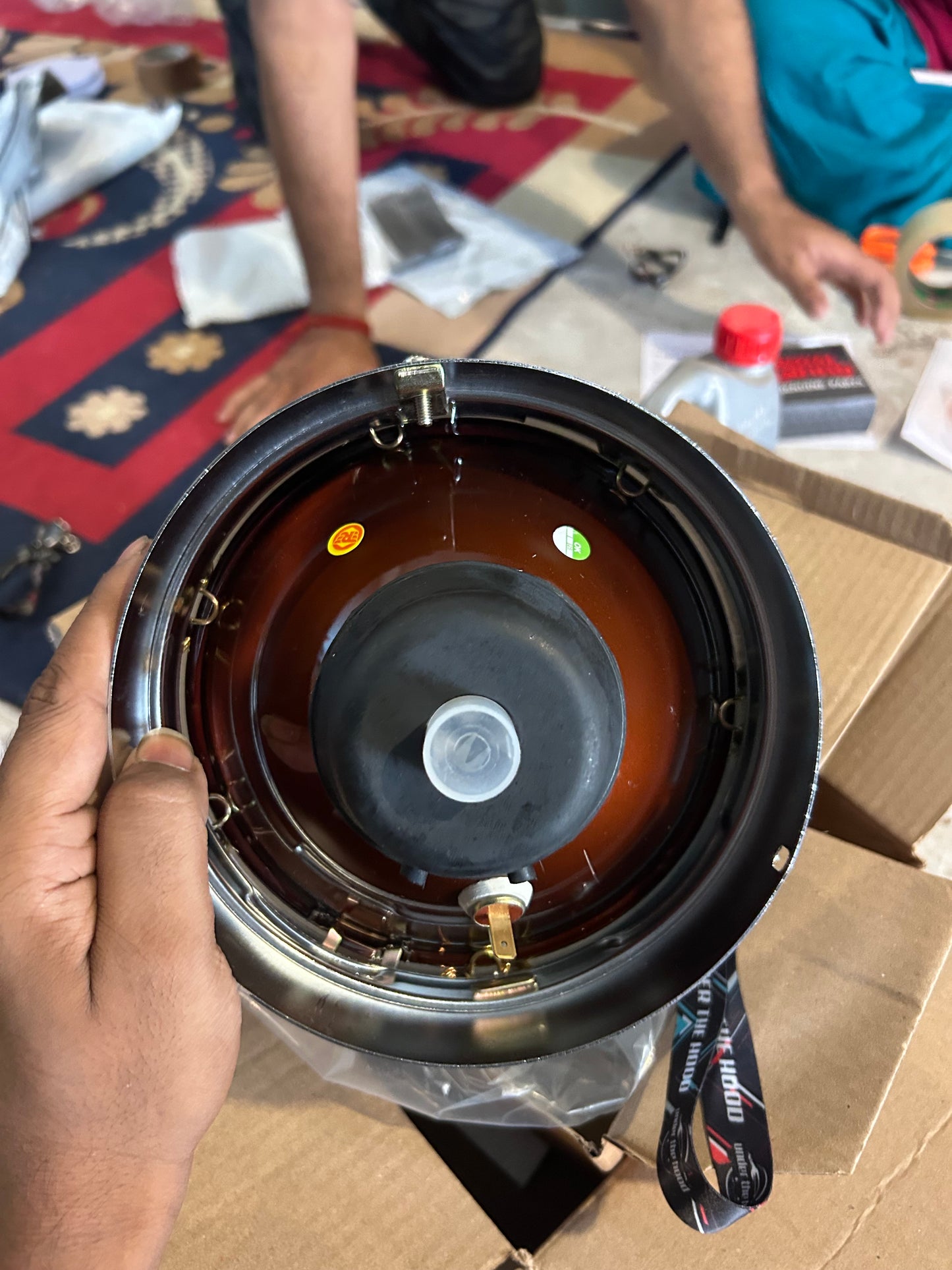 Royal Enfield 593263/E Head Lamp Assembly with Bulb – OEM Fit for Classic 350, Classic 500 & Bullet 350/500