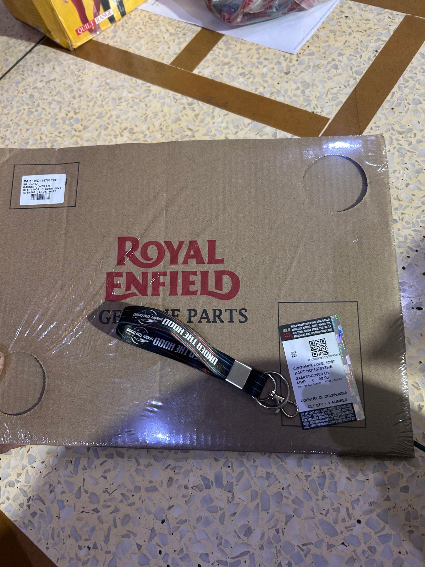 ROYAL ENFIELD 1570139/E - GASKET-COVER LH MAGNET PACKING FOR METEOR 350 HUNTER 350