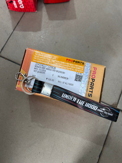Hero Splendor Plus Universal Amber Indicator / Winker Assembly | PRO Parts | 33400KCC710PROS