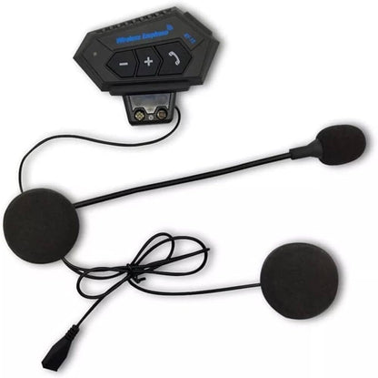 BT12 On-Ear Helmet Wireless Dual Earphone Bluetooth Calling and Music with Mic, (Support iOS & Andriod) Headset Compatible with Almost All Kinds of Helmets