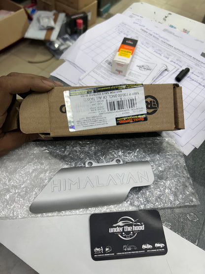 Royal Enfield Silver Master Cylinder Guard 1990219 — OEM Aluminium Cover for Himalayan & Scram