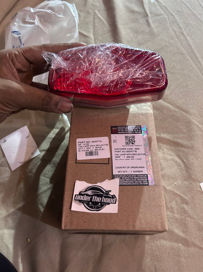 Royal Enfield 585977/B Tail Lamp with Reflector – Genuine Rear Light Assembly for Interceptor 650 & Continental GT 650