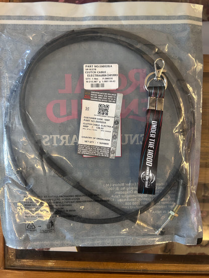 Genuine Clutch Cable for Royal Enfield Electra 5S & Machismo (5-Speed) – 550520/A (Also listed as 550520-A, 550520A)