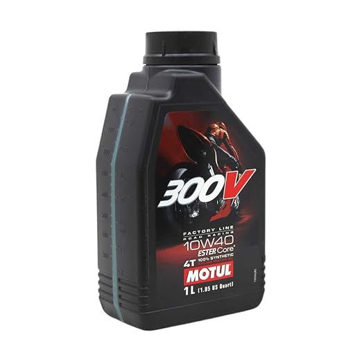 Motul 300V Fully Synthetic Petrol Engine Oil for Bikes (1 L)