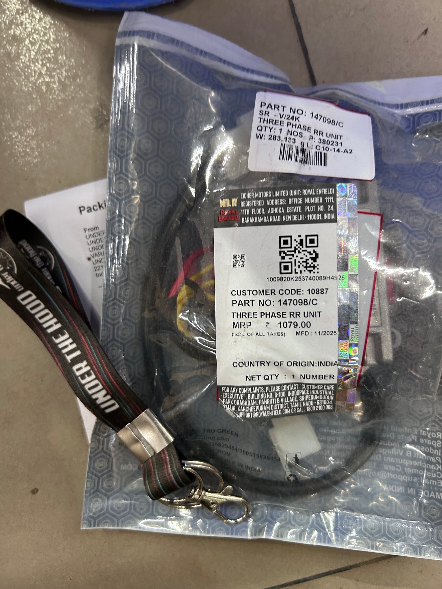 Royal Enfield 147098/C - REGULATOR RECTIFIER UNIT