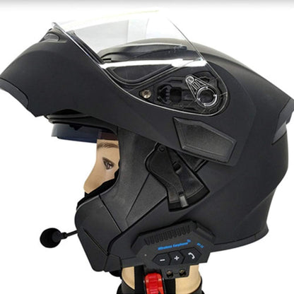 BT12 On-Ear Helmet Wireless Dual Earphone Bluetooth Calling and Music with Mic, (Support iOS & Andriod) Headset Compatible with Almost All Kinds of Helmets