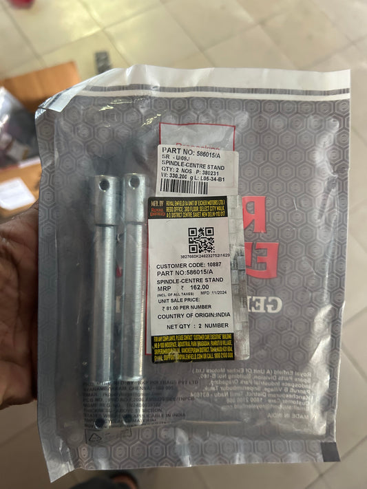 Royal Enfield Spindle – Centre Stand (586015/A) – Genuine OEM Part