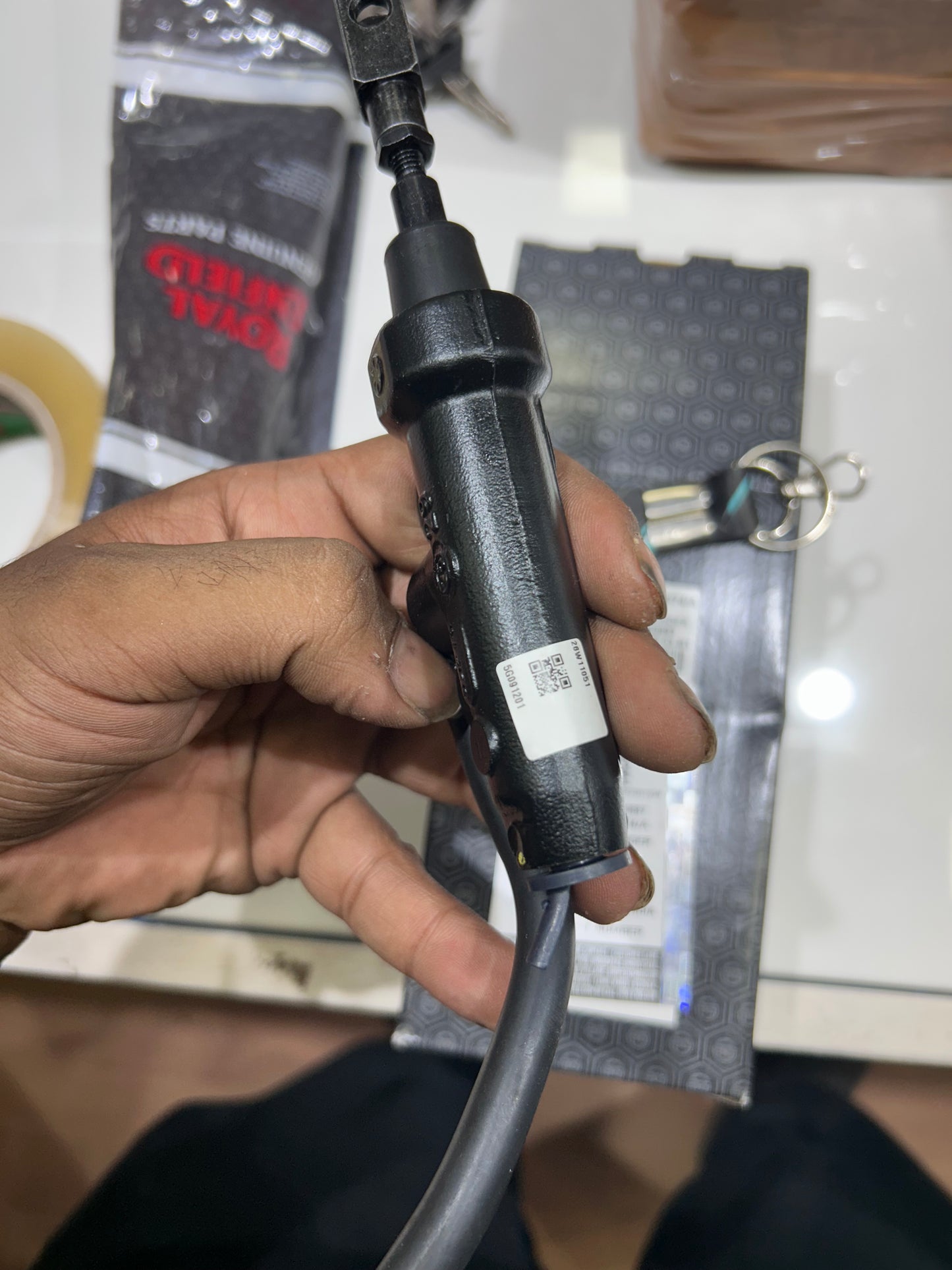 Royal Enfield RAB00874/A – Rear Master Cylinder Assembly for Hunter 350 (All Variants) – OEM