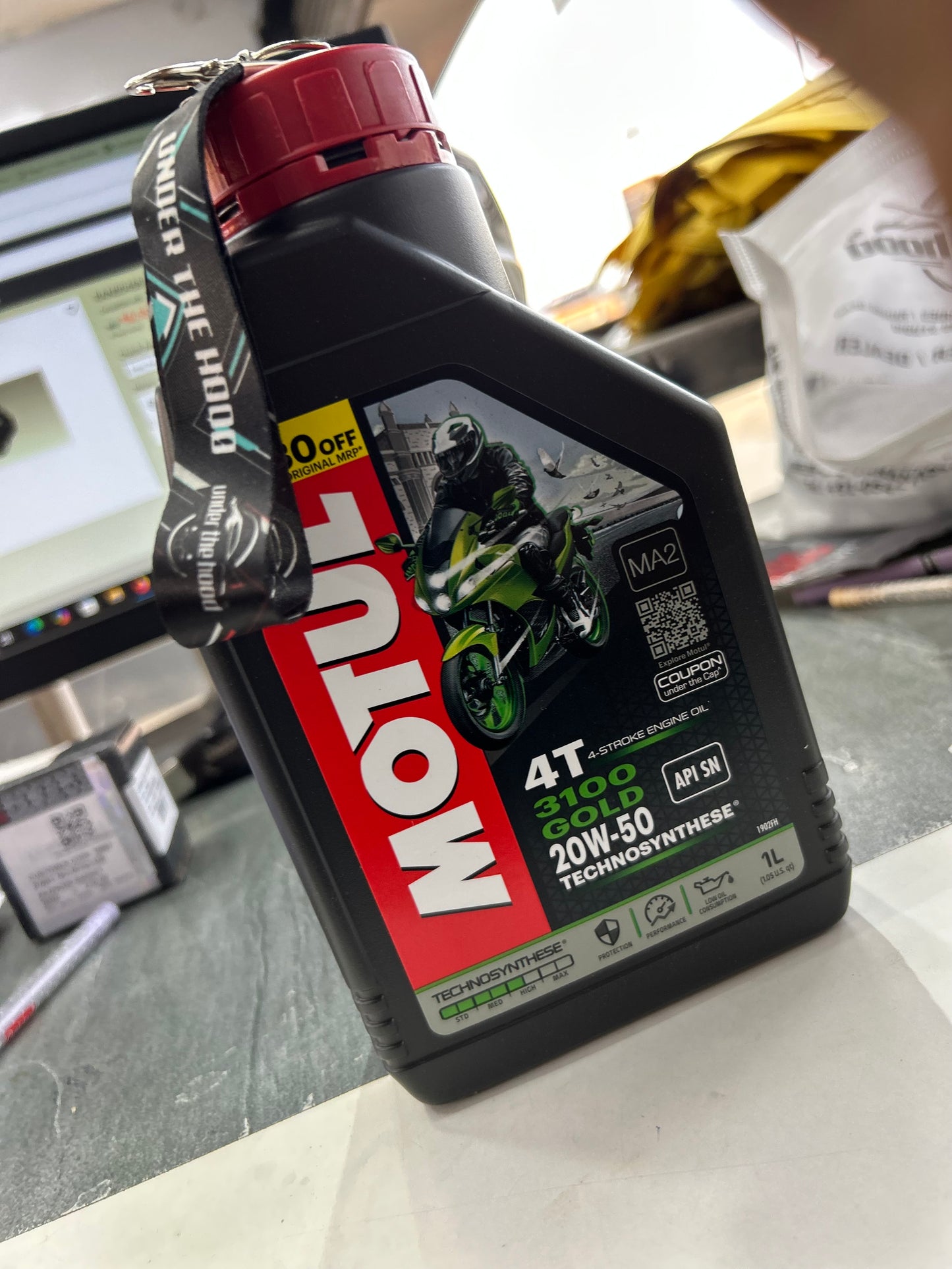 Motul 3100 4T Engine Oil – 1 Litre (10W30 / 10W40 / 20W40)