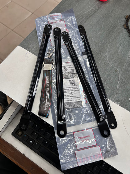Royal Enfield RAG00075/B – Front Mudguard Stay (Glossy Black) for Classic 350 Reborn (J-Series, BS6/Euro 5) – Genuine OEM