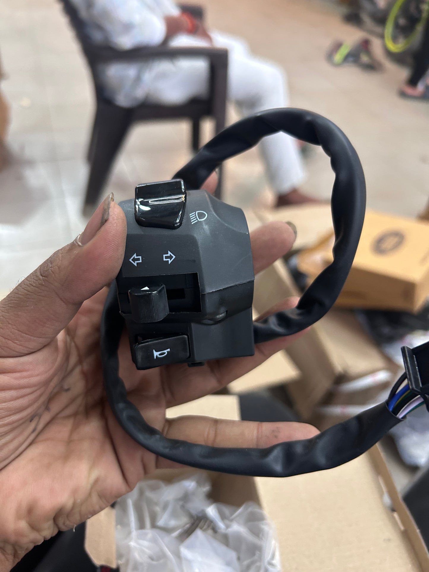 Royal Enfield 580441/D - Switch Module LH | Genuine Left-Hand Switch for Classic 350, Bullet 350, Thunderbird 350 & Interceptor 650 (BSIV Models)